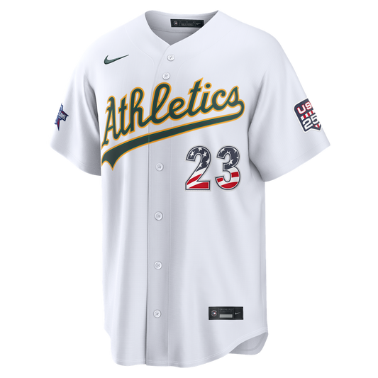 2026 All-Star Edition Stars & Stripes Men's Athletics Shea Langeliers White Stadium Jersey