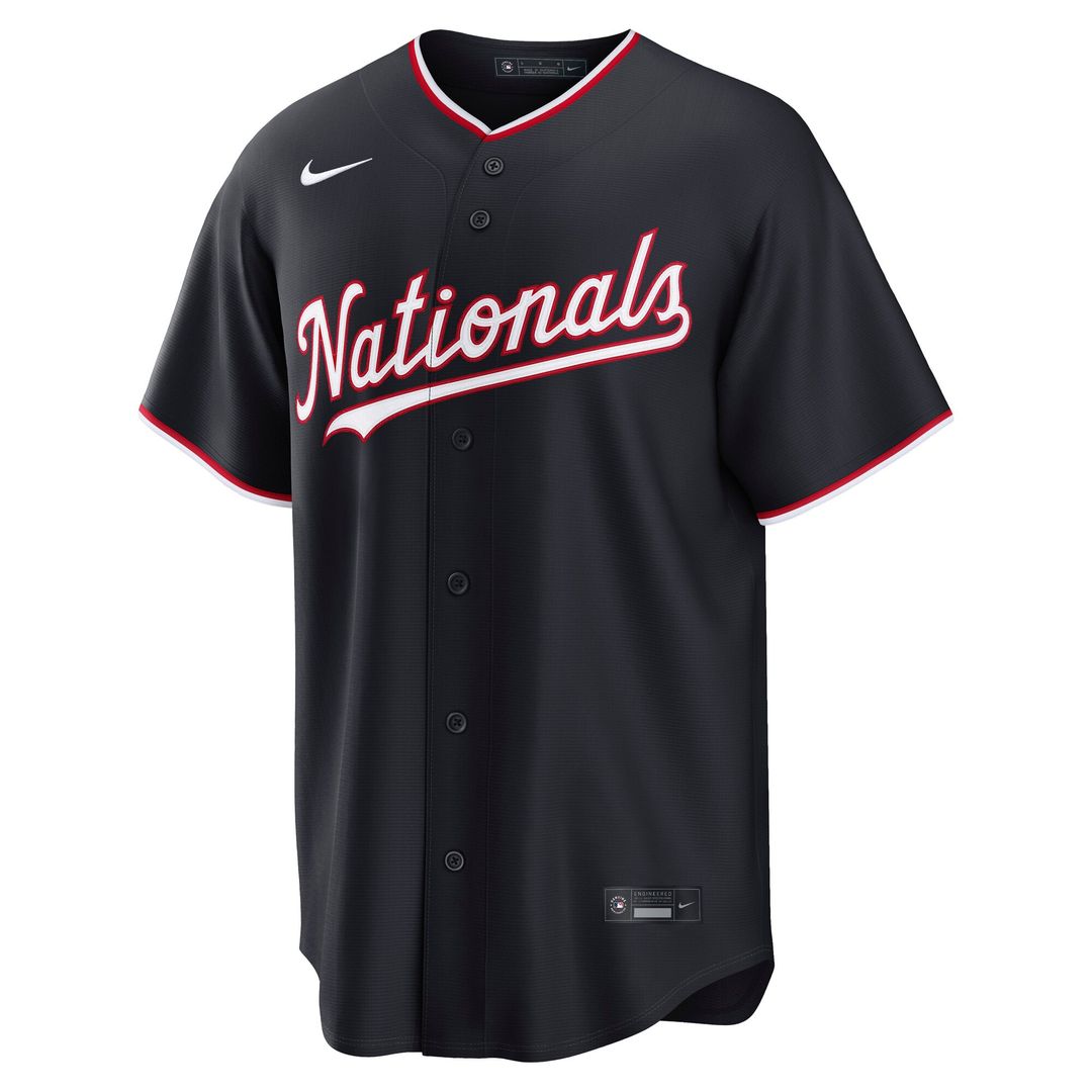 Washington Nationals James Wood Navy Alternate Replica Jersey