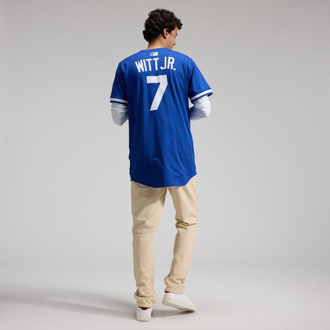Kansas City Royals Bobby Witt Jr. White Home Elite Player Jersey