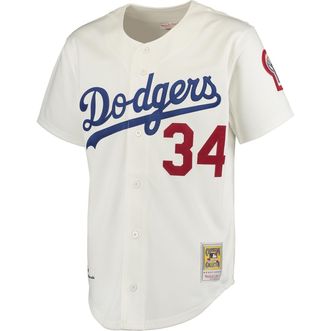 Los Angeles Dodgers Fernando Valenzuela Gray Authentic Jersey