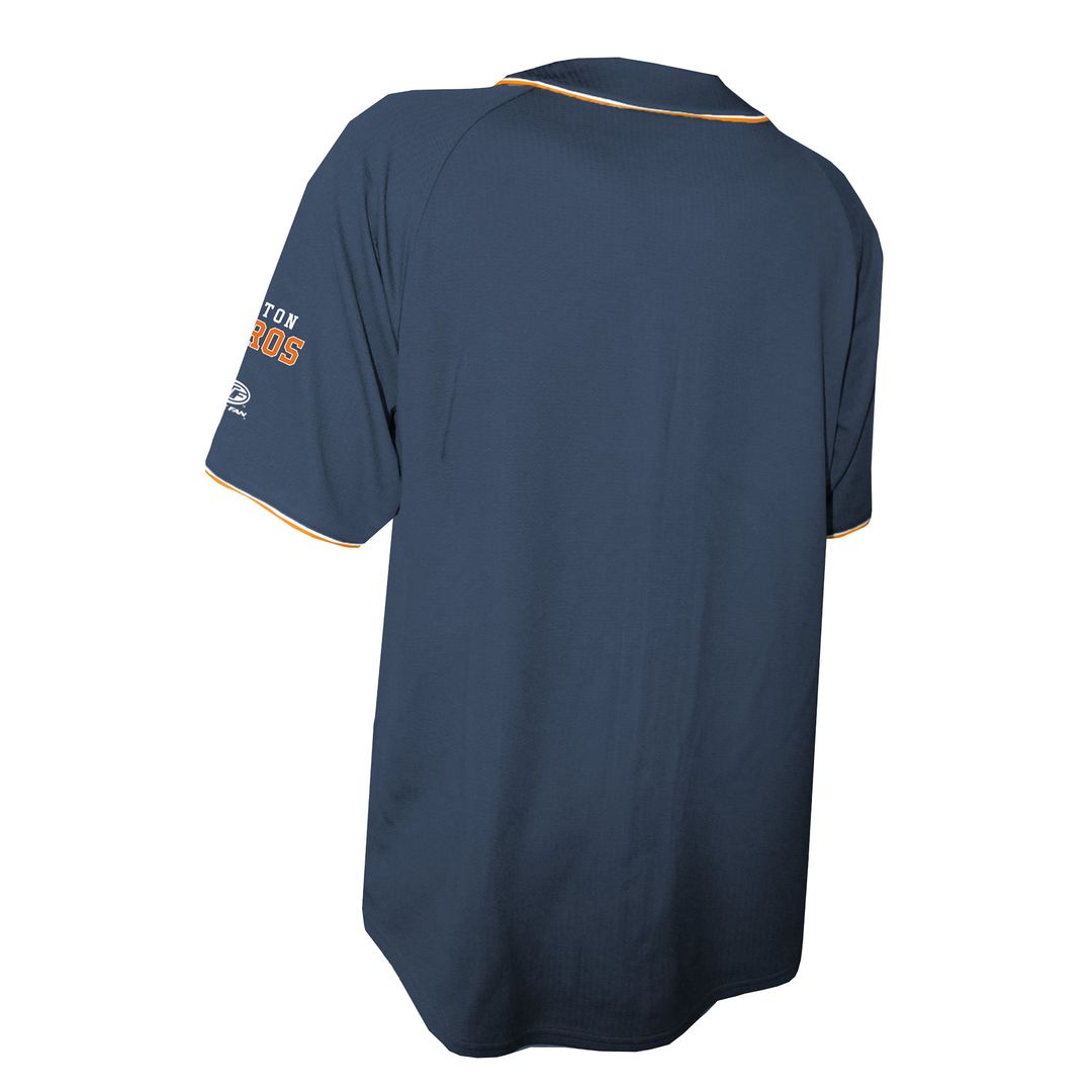 Houston Astros Navy Team Color Full-Button Fashion Jersey