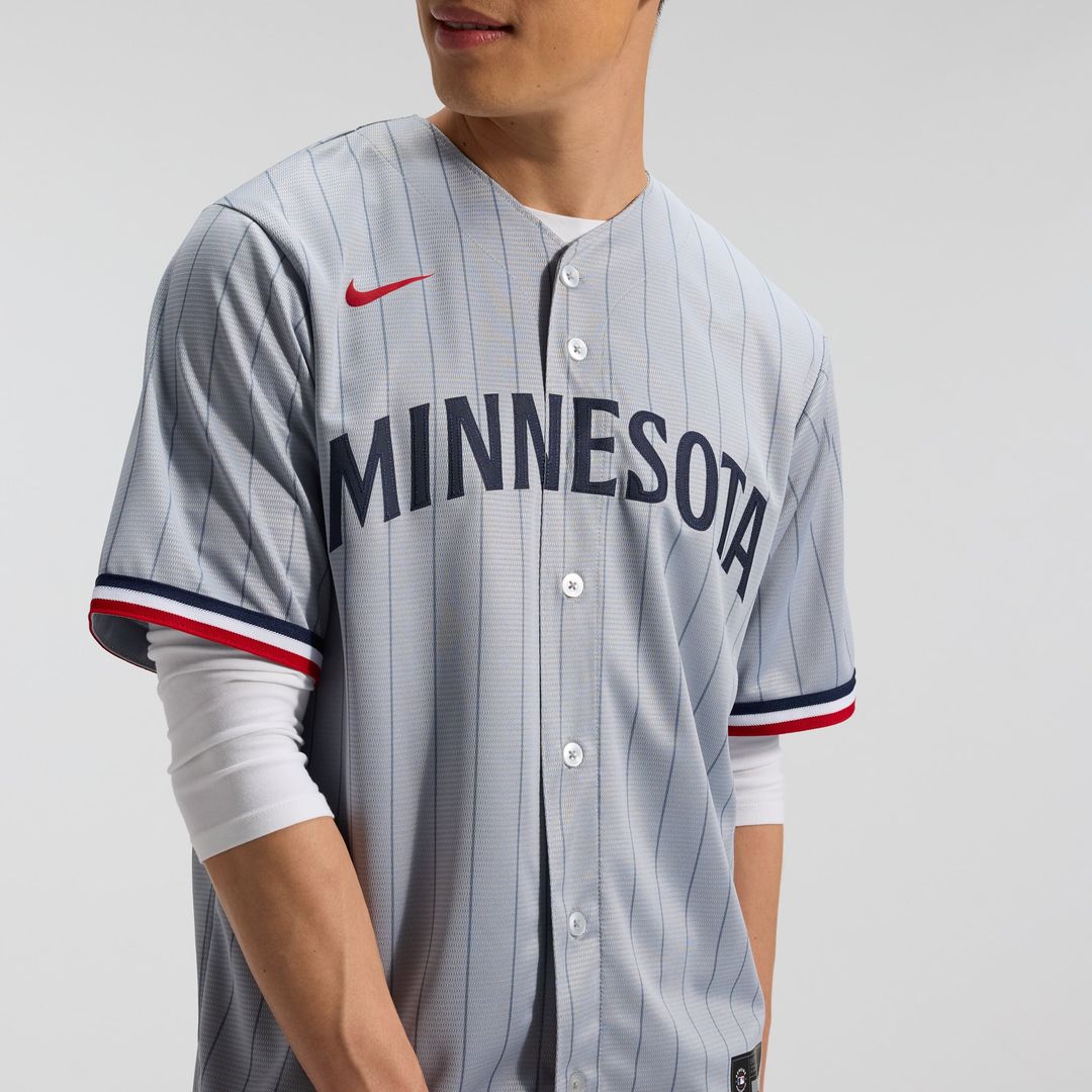 Minnesota Twins Gray Road Replica Team Jersey