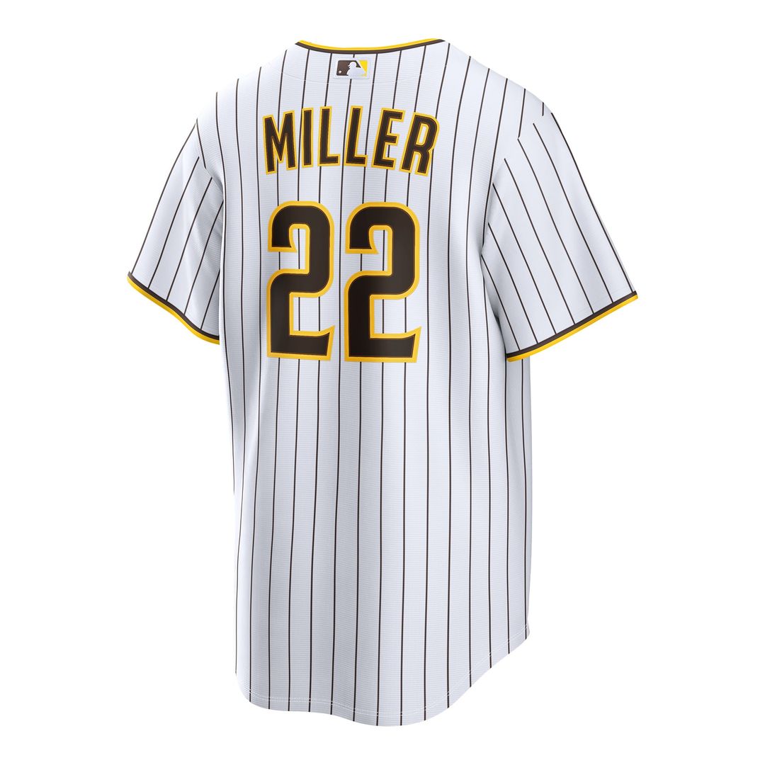 San Diego Padres Mason Miller White Home Replica Jersey