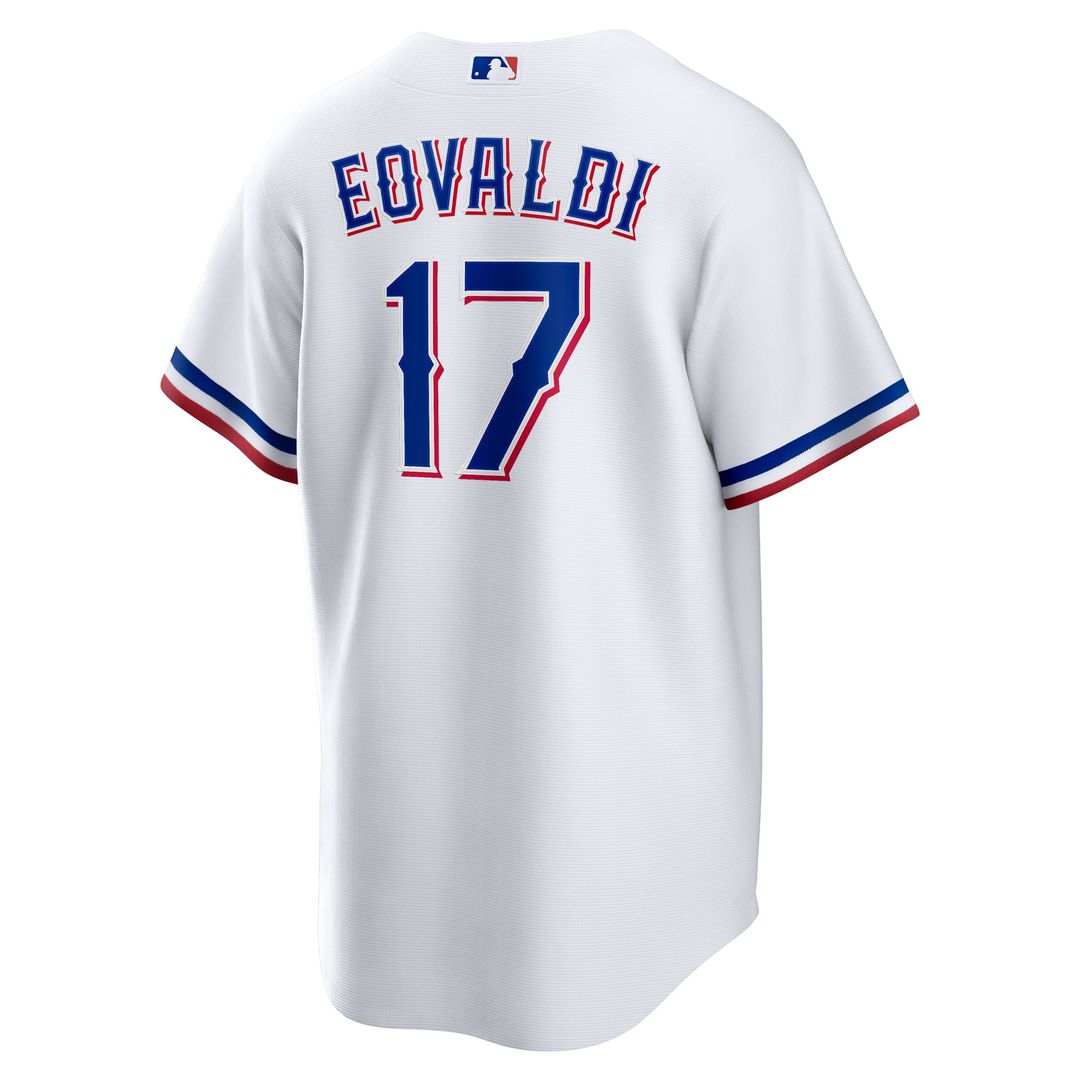 Texas Rangers Nathan Eovaldi White Home Replica Player Jersey