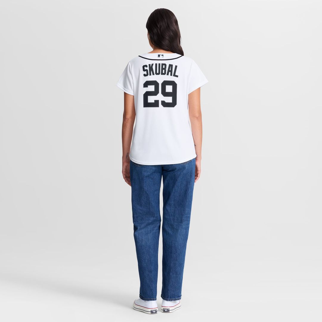 Women's Detroit Tigers Tarik Skubal White Home Replica Jersey