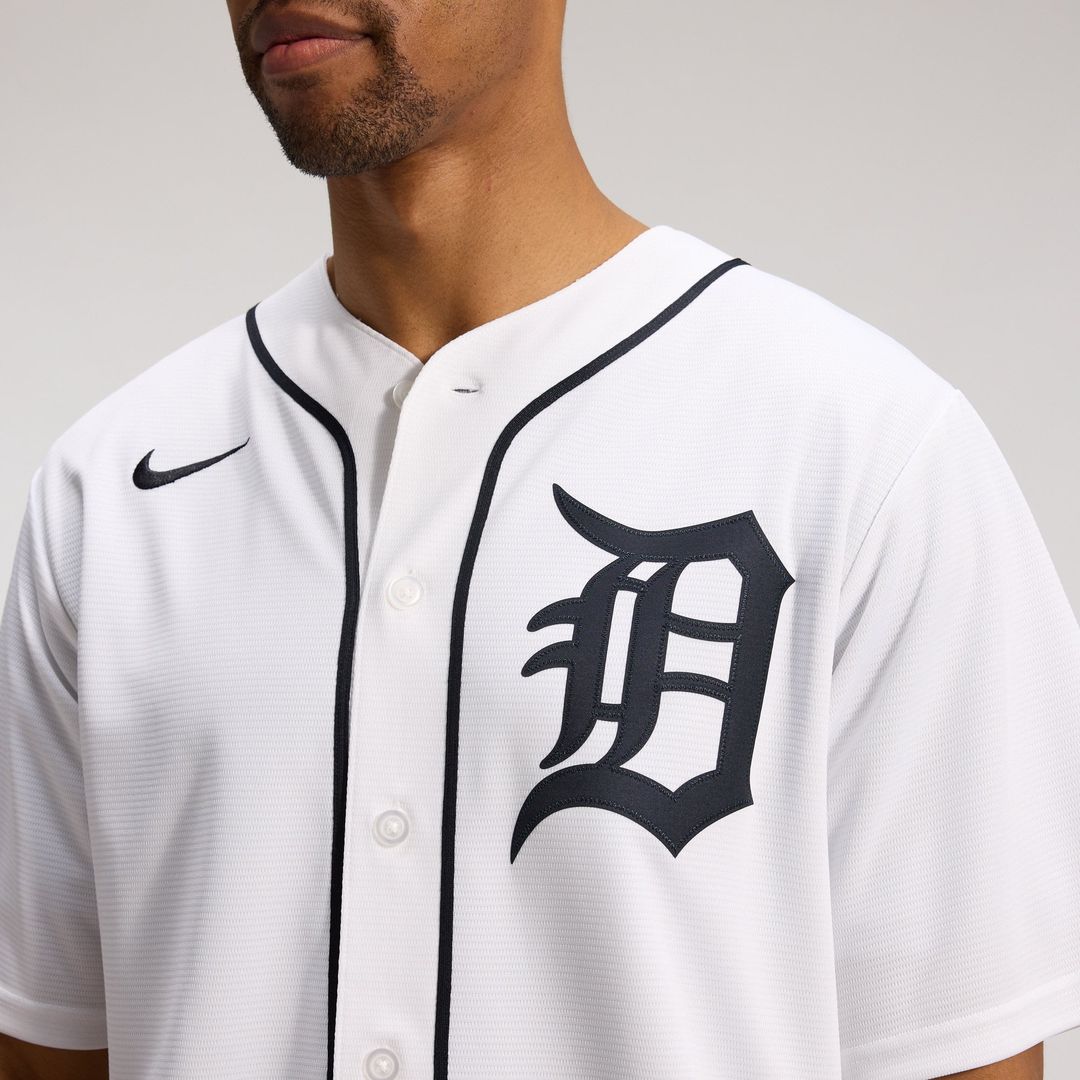 Detroit Tigers White Home Replica Jersey