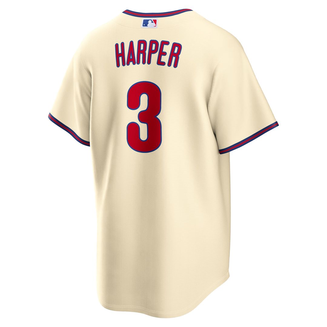 Philadelphia Phillies Bryce Harper Gray Road Replica Jersey