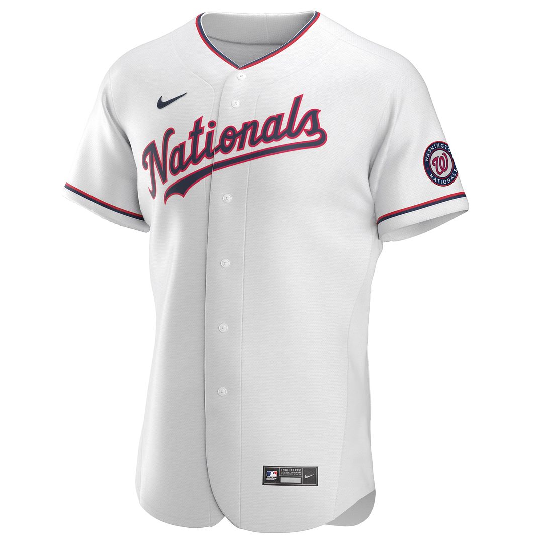 Washington Nationals White Alternate Authentic Team Jersey