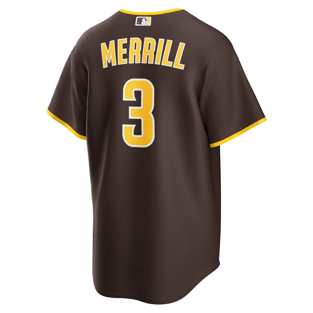 San Diego Padres Jackson Merrill Sand Alternate Replica Jersey