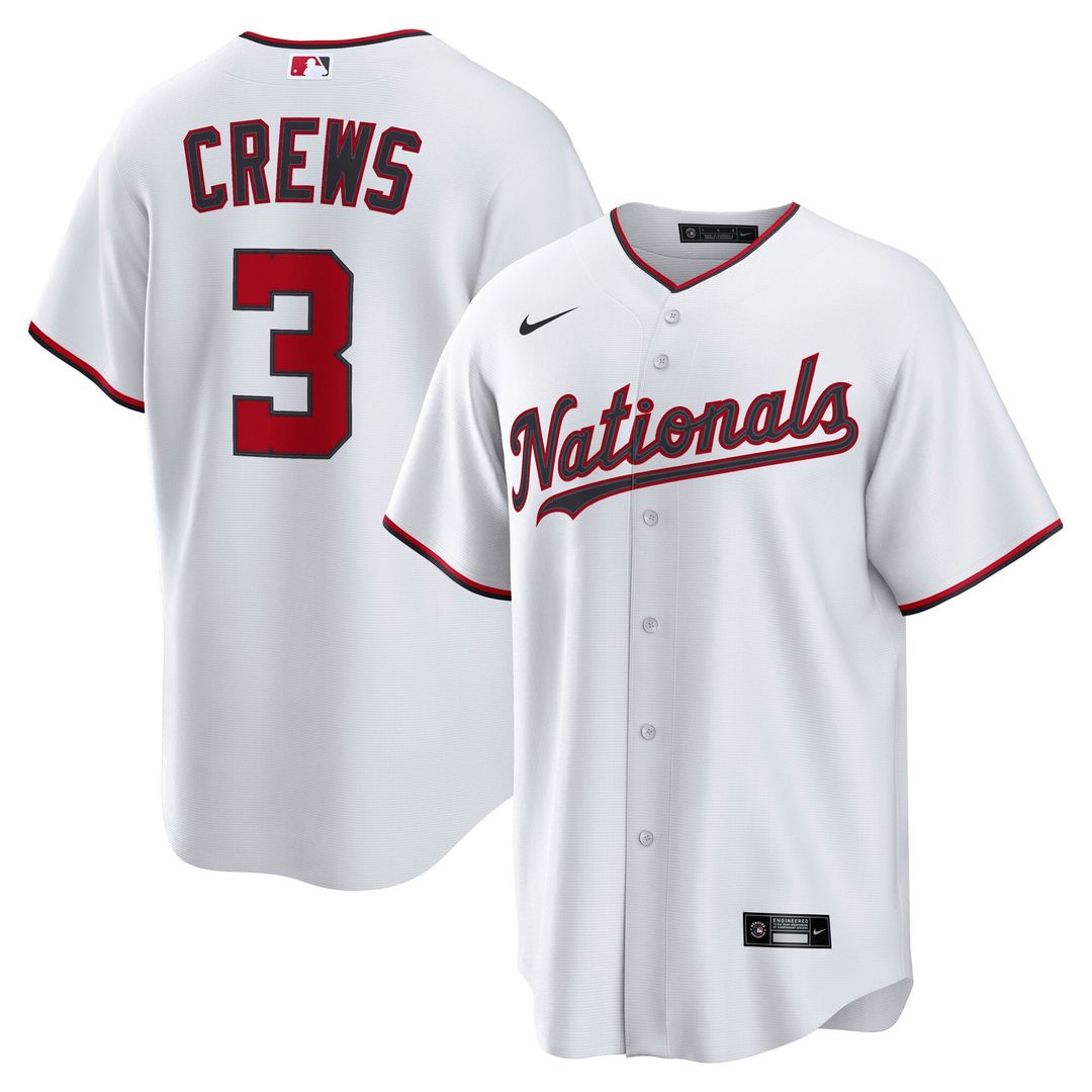Washington Nationals Dylan Crews Navy Alternate Replica Jersey