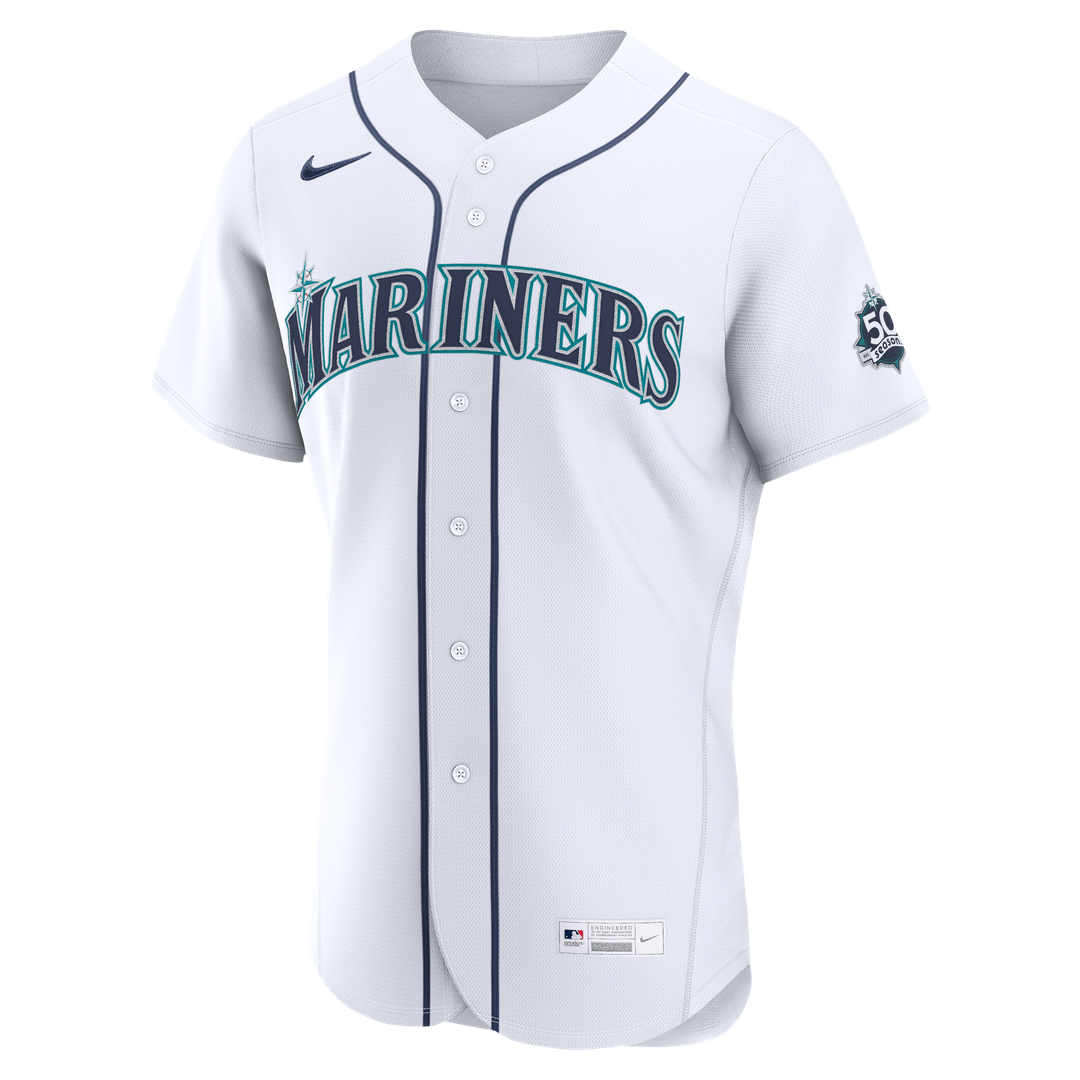 Seattle Mariners Randy Arozarena White Home 50th Season Authentic Jersey