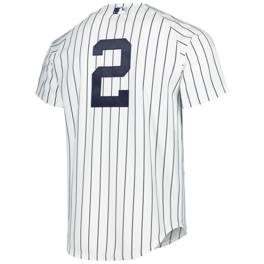New York Yankees Derek Jeter White Cooperstown Collection Authentic Jersey