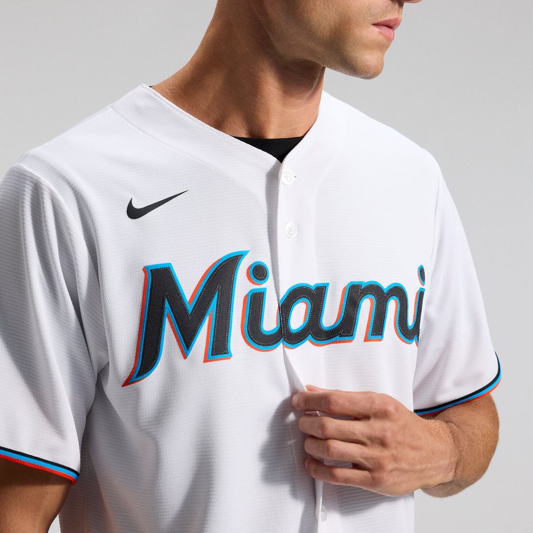 Miami Marlins White Home Replica Team Jersey