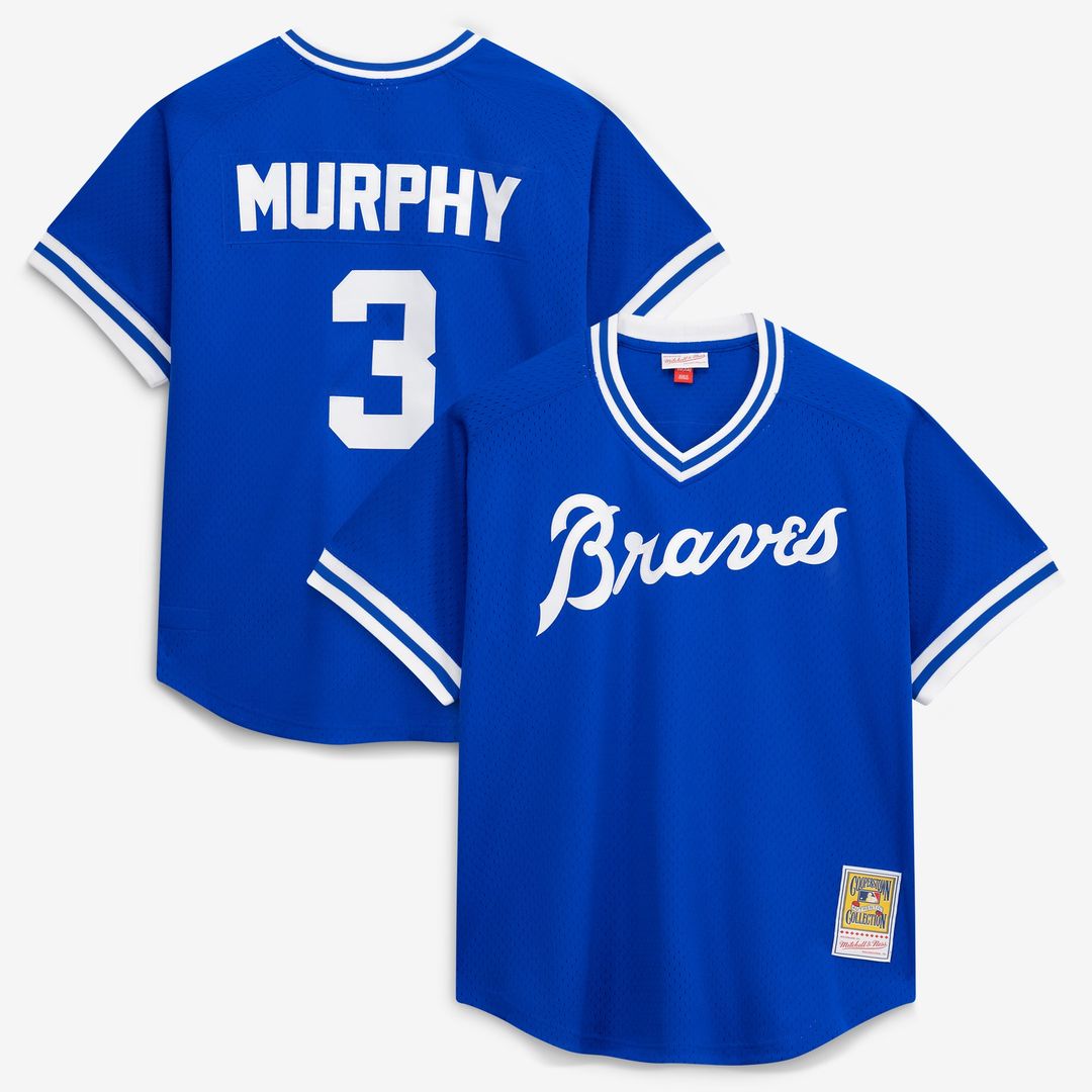Atlanta Braves Dale Murphy Royal Authentic Batting Practice Jersey