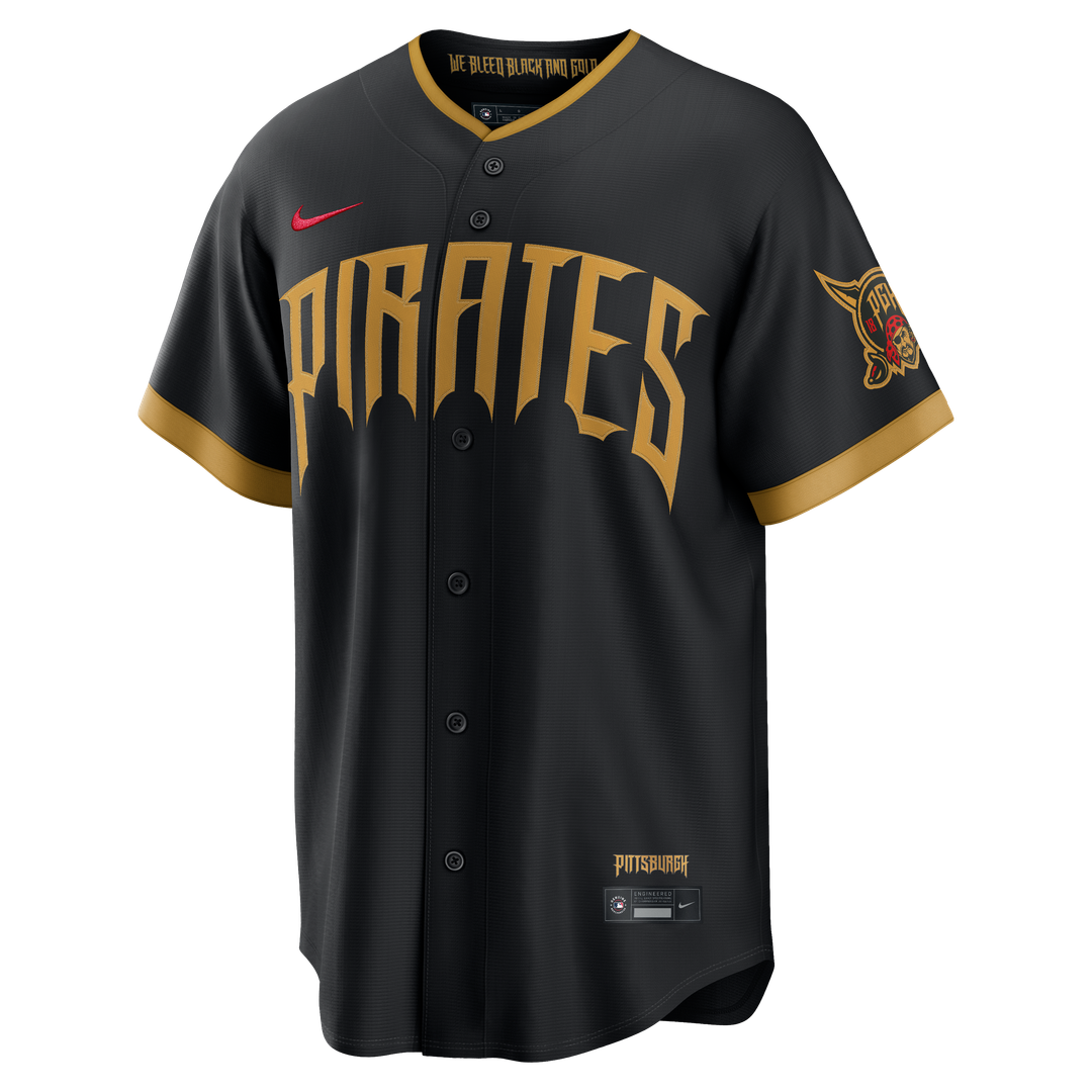 Pittsburgh Pirates Konnor Griffin Black 2026 City Connect Stadium Jersey