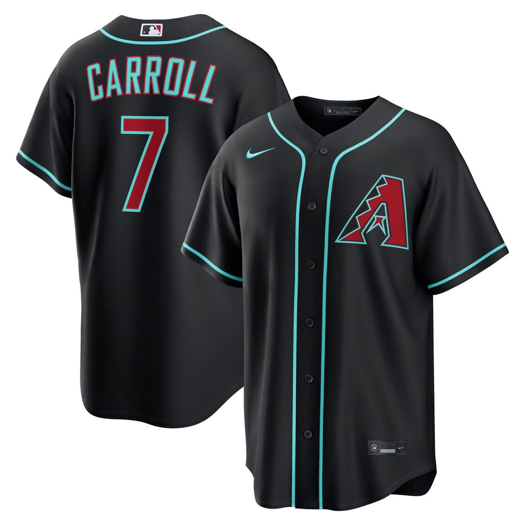 Arizona Diamondbacks Corbin Carroll Crimson Alternate 2 Replica Jersey