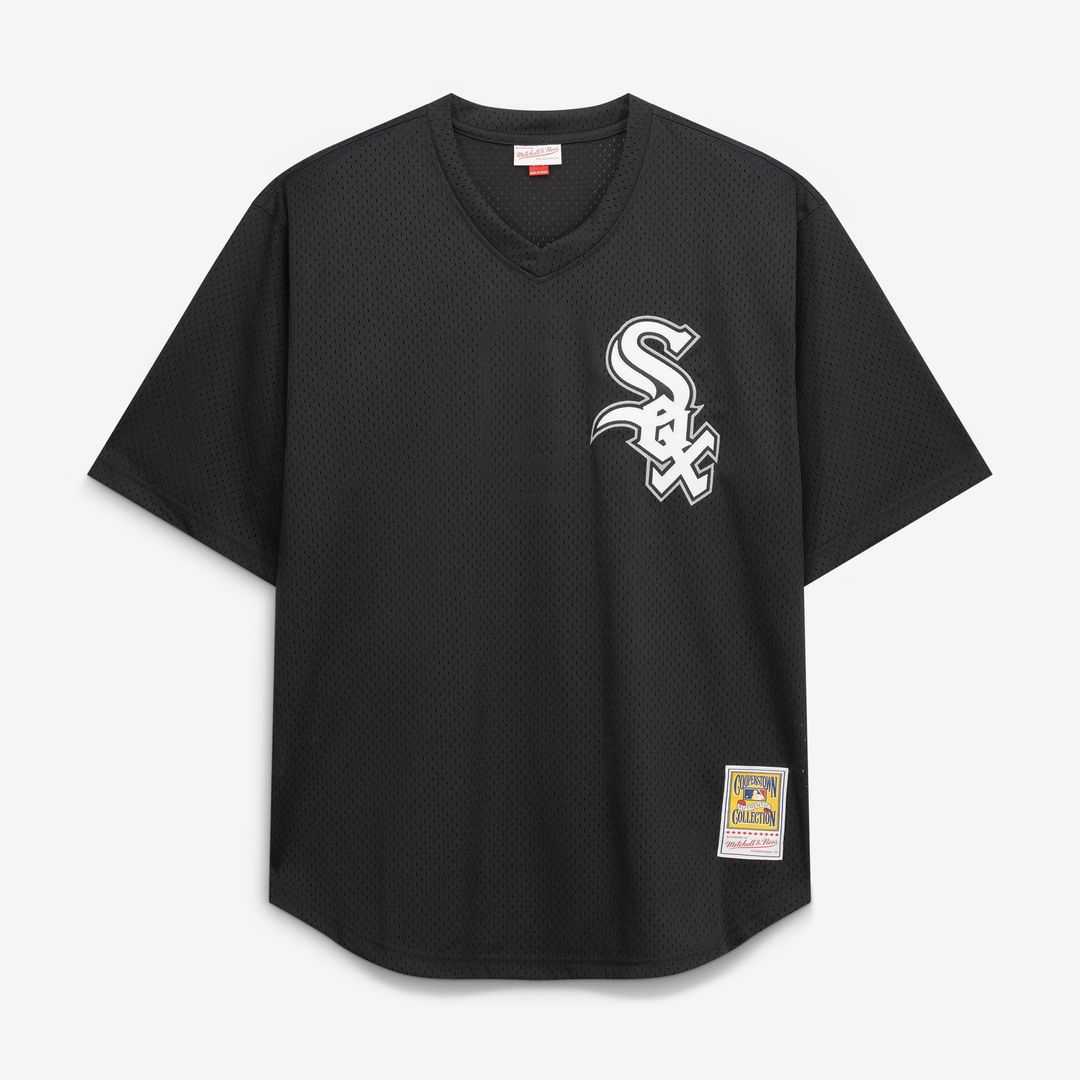 Chicago White Sox Bo Jackson Black Cooperstown Collection Big & Tall Mesh Batting Practice Jersey