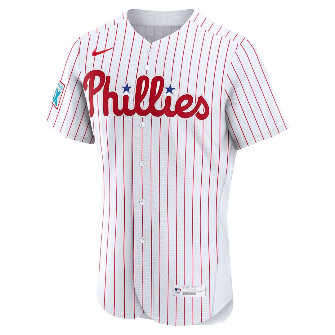 Philadelphia Phillies Light Blue Alternate Sponsor Patch Authentic Jersey