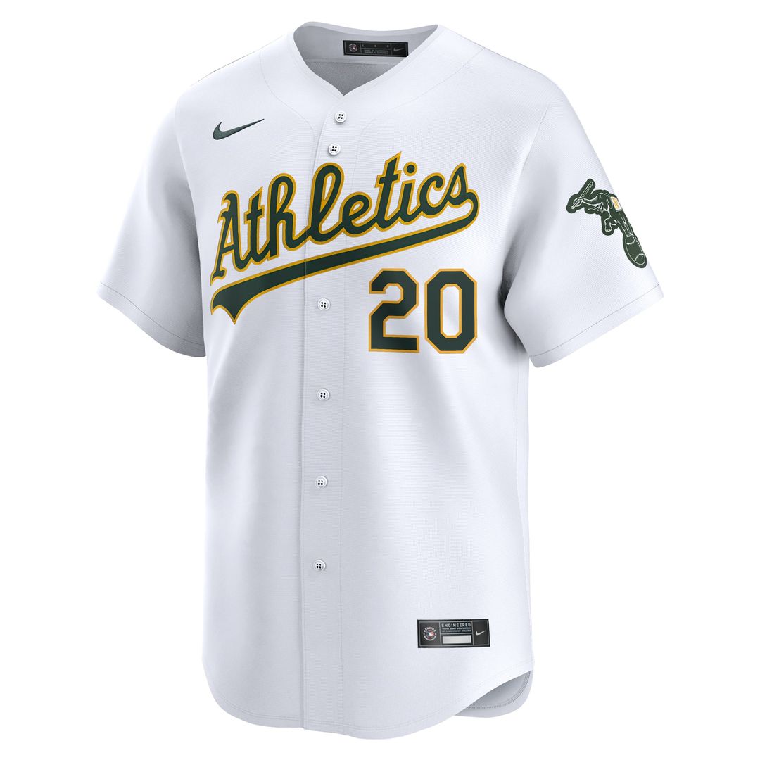 Athletics Zack Gelof White Home Limited Player Jersey
