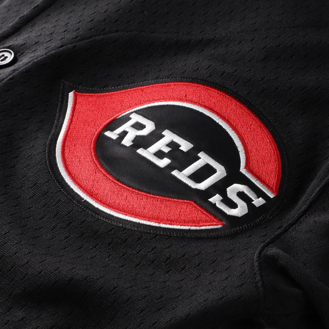 Cincinnati Reds Ken Griffey Jr. Black Big & Tall Cooperstown Mesh Batting Practice Jersey