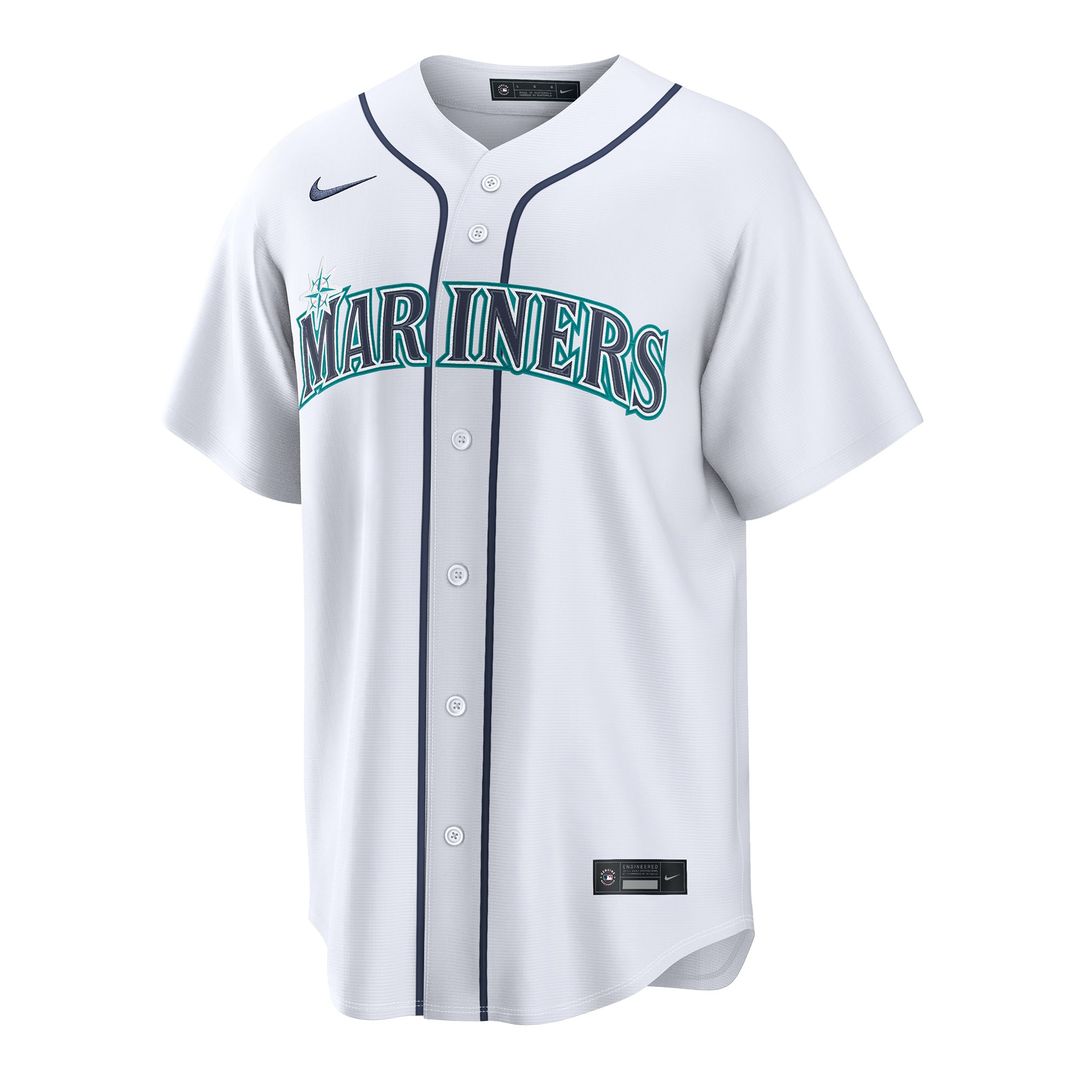 Seattle Mariners Bryce Miller White Home Replica Jersey