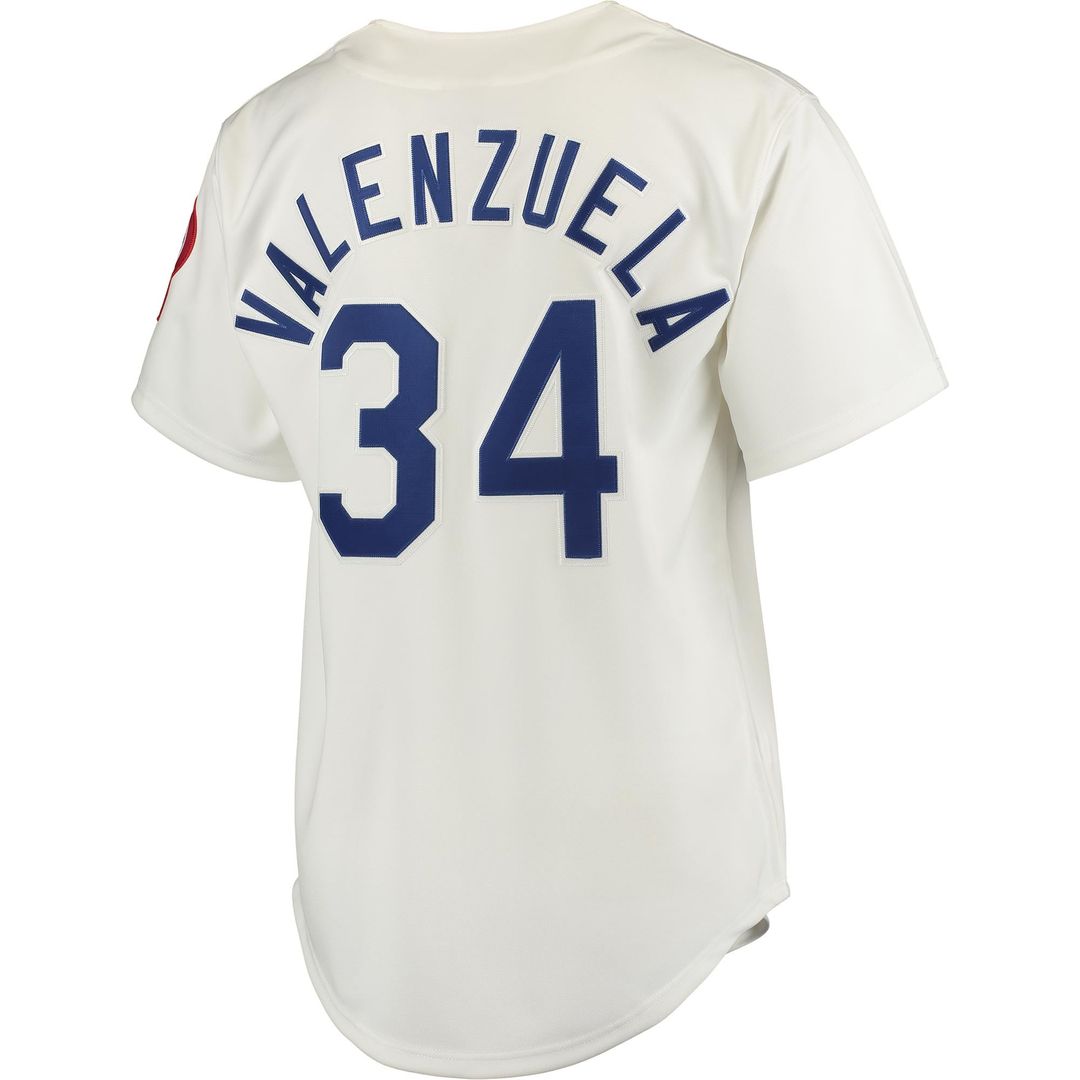 Los Angeles Dodgers Fernando Valenzuela Gray Authentic Jersey