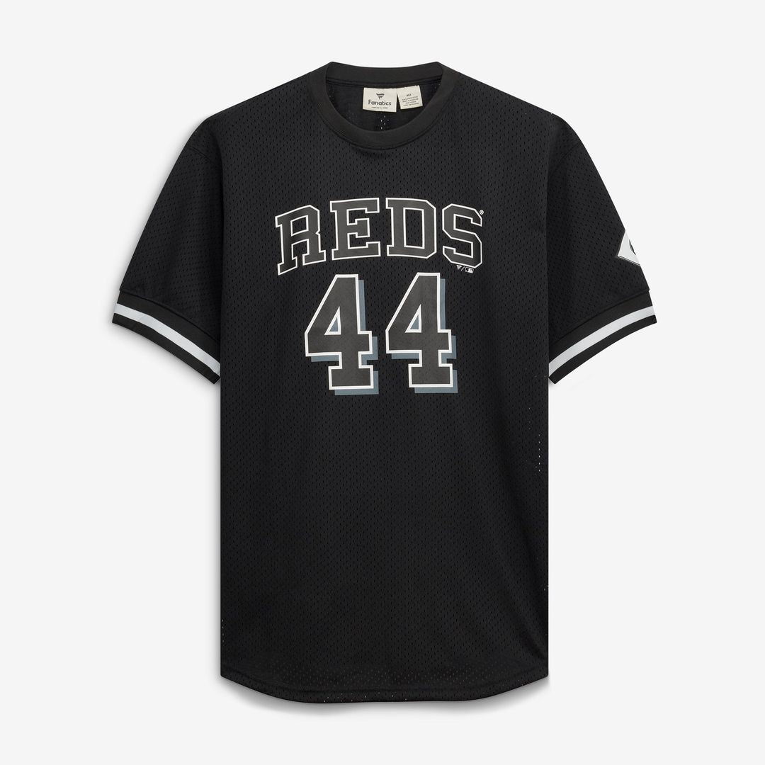Cincinnati Reds Elly De La Cruz Black/White Big & Tall Heavyweight Mesh Jersey