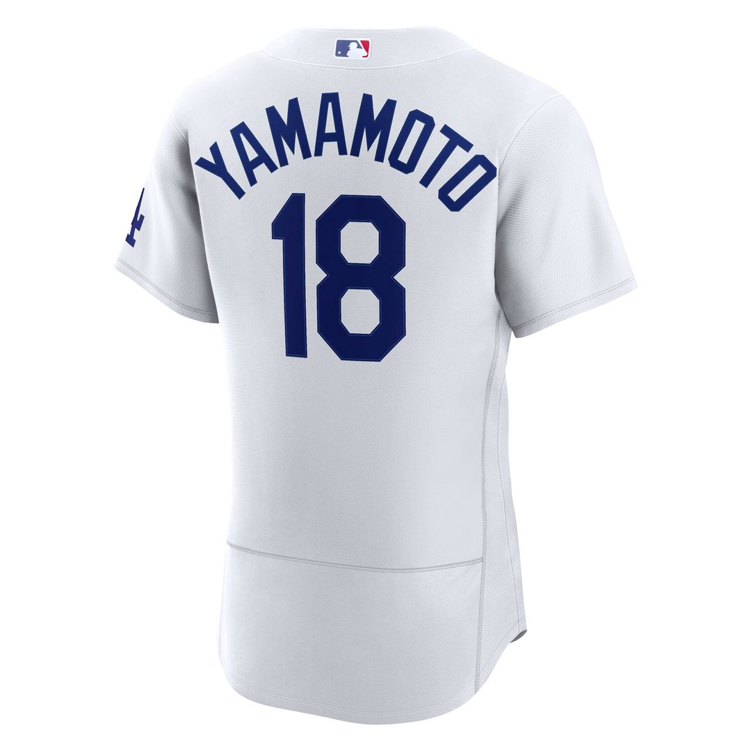 Los Angeles Dodgers Yoshinobu Yamamoto White Home Authentic Jersey