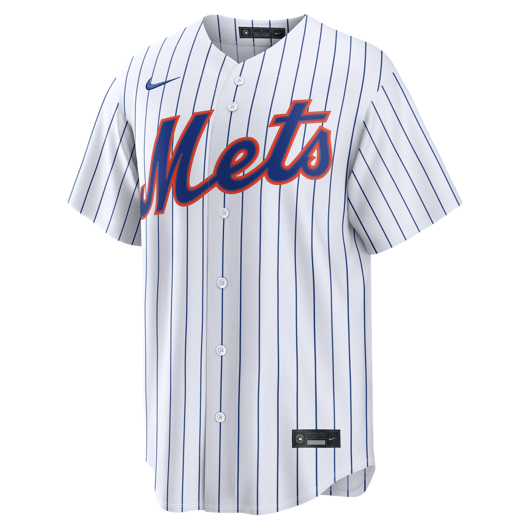New York Mets Jorge Polanco White Home Replica Jersey