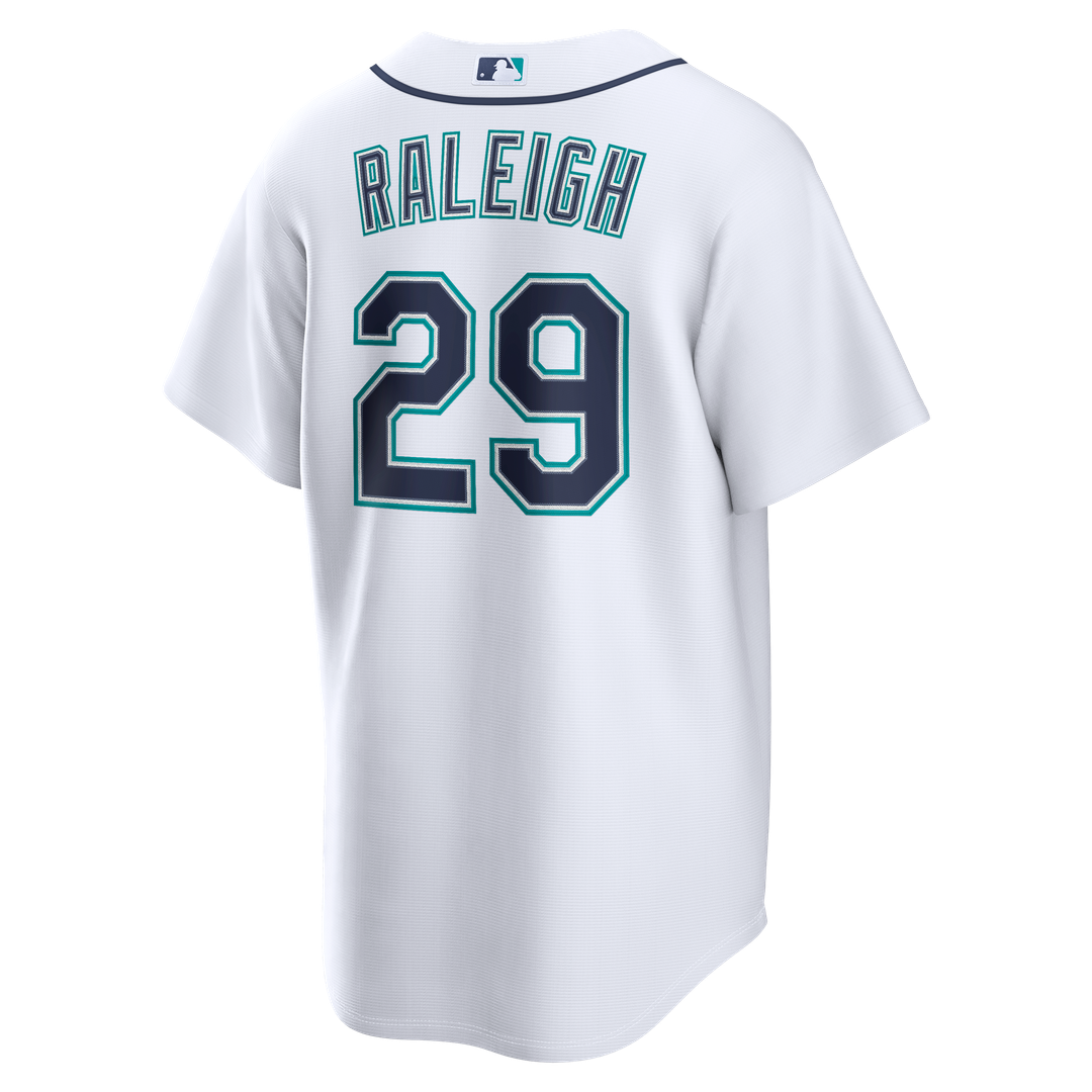 Seattle Mariners Cal Raleigh White Home Replica Jersey