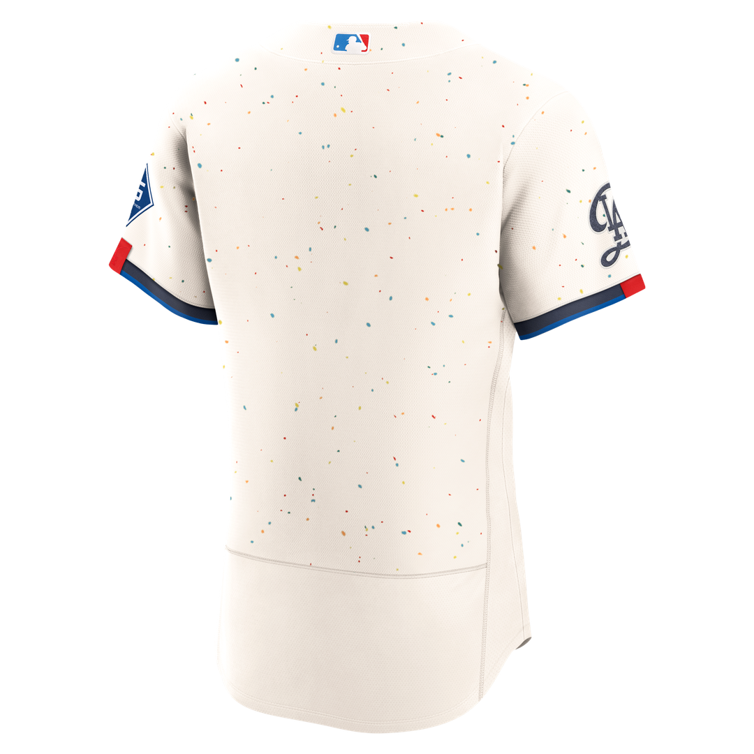 Los Angeles Dodgers Cream City Connect Authentic Sponsor Patch Jersey