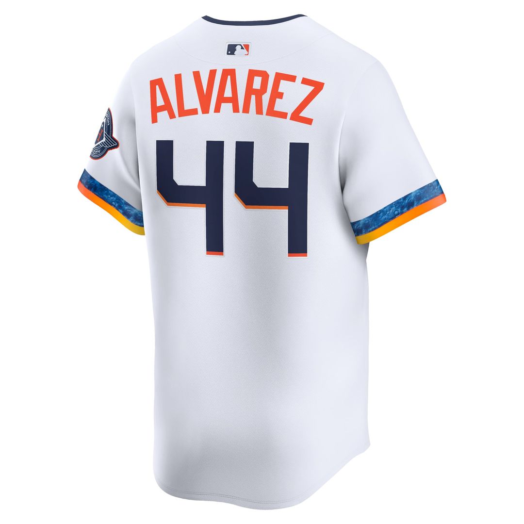 Houston Astros Yordan Alvarez White 2025 City Connect Limited Player Jersey
