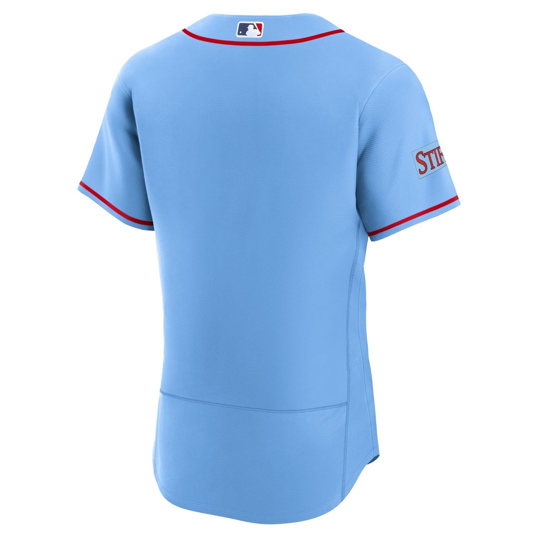 St. Louis Cardinals Light Blue Alternate Sponsor Patch Authentic Jersey