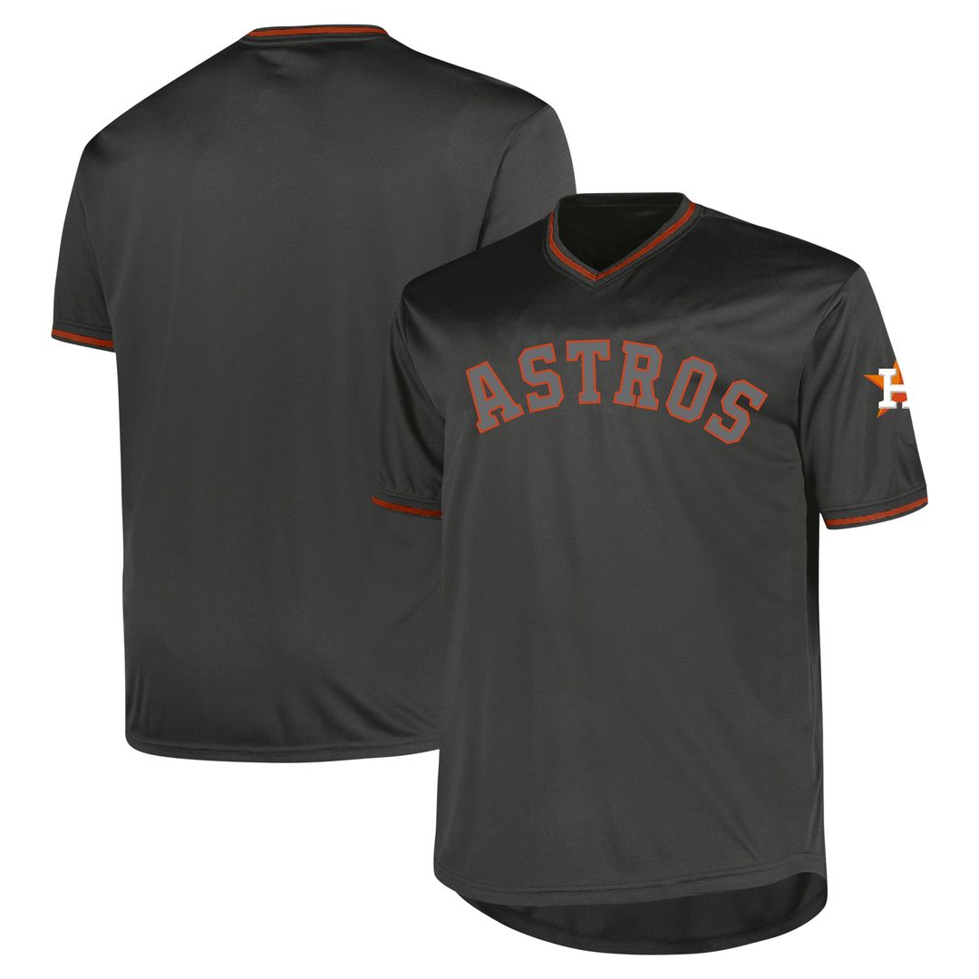 Houston Astros Profile Black Big & Tall Pop Fashion Jersey