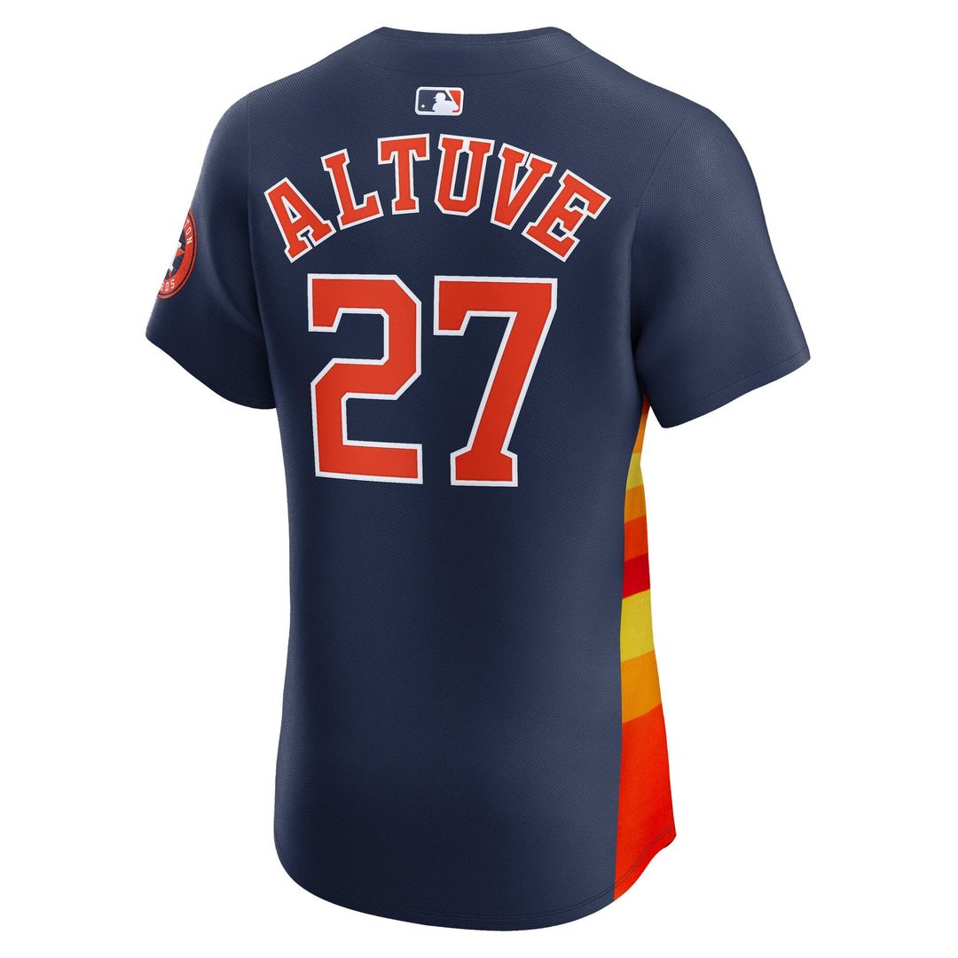 Houston Astros Jose Altuve Orange Alternate Elite Player Jersey
