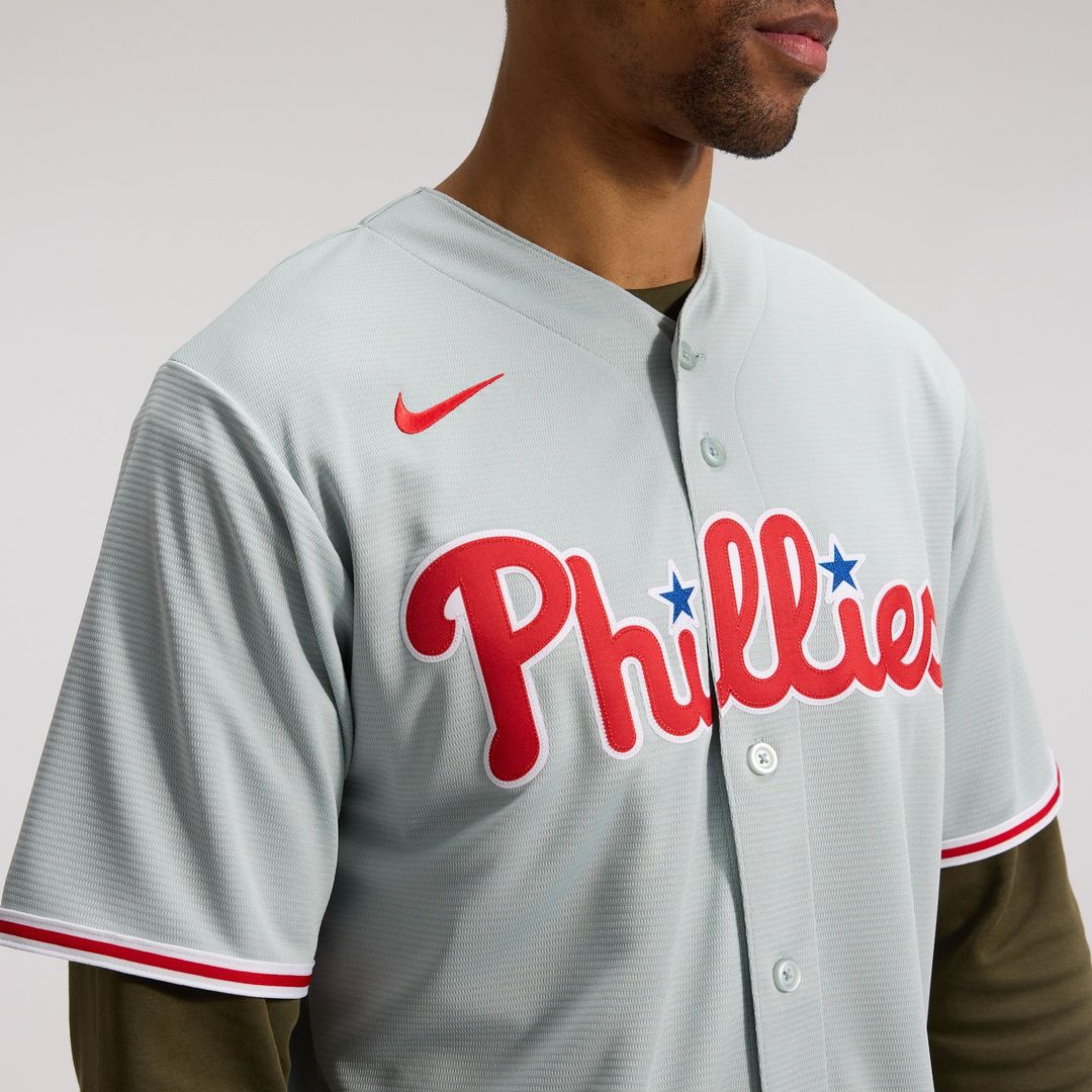 Philadelphia Phillies Bryce Harper Gray Road Replica Jersey