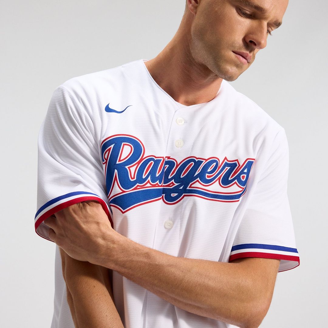 Texas Rangers White Home Replica Team Jersey