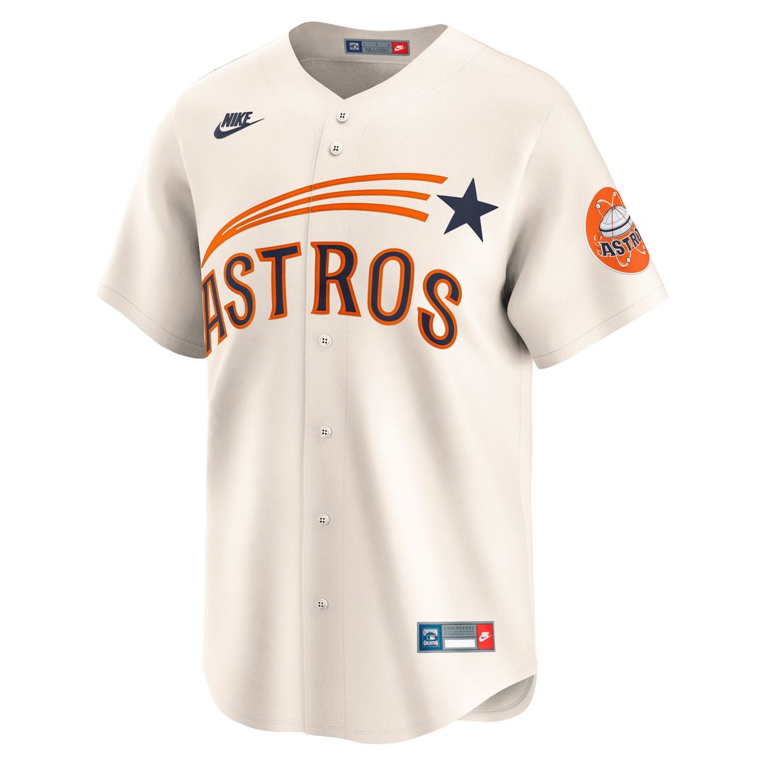 Houston Astros Cream Cooperstown Collection Limited Jersey
