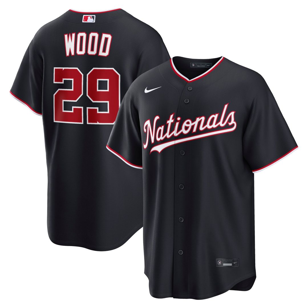 Washington Nationals James Wood Gray Road Replica Jersey
