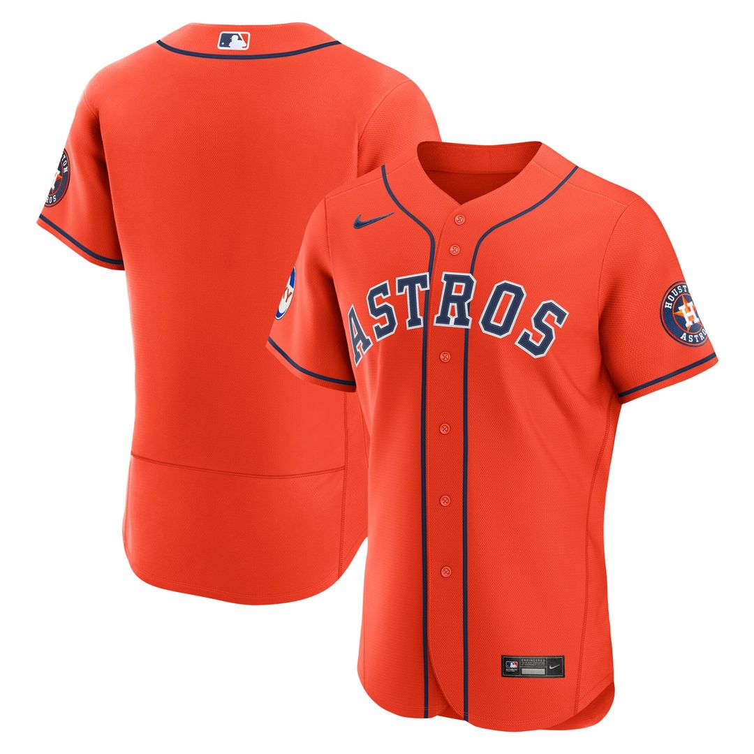 Houston Astros Navy Alternate Sponsor Patch Authentic Jersey