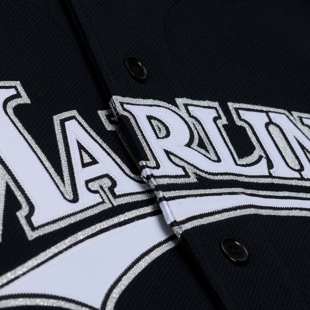 Florida Marlins Miguel Cabrera Black 2003 Cooperstown Mesh Batting Practice Button-Up Jersey