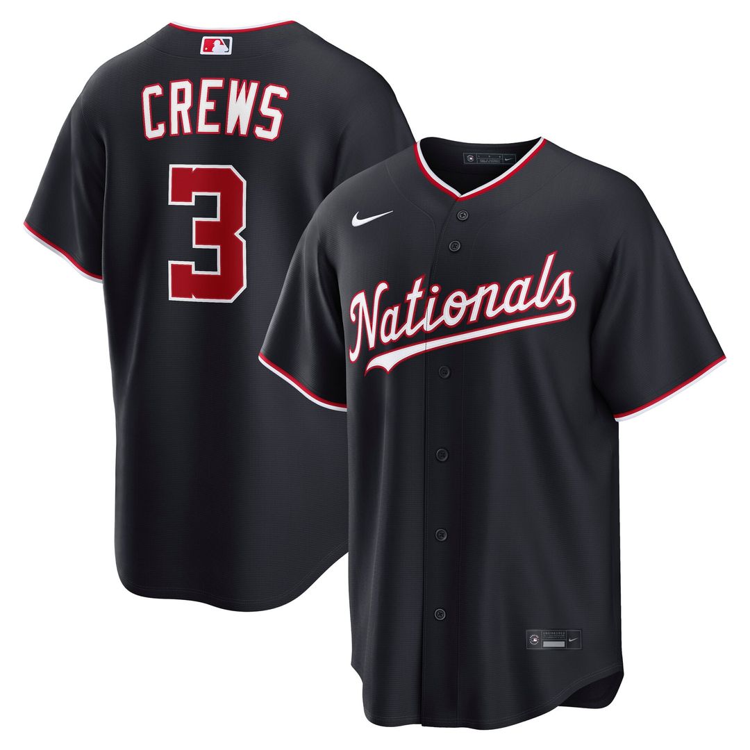 Washington Nationals Dylan Crews Gray Road Replica Jersey