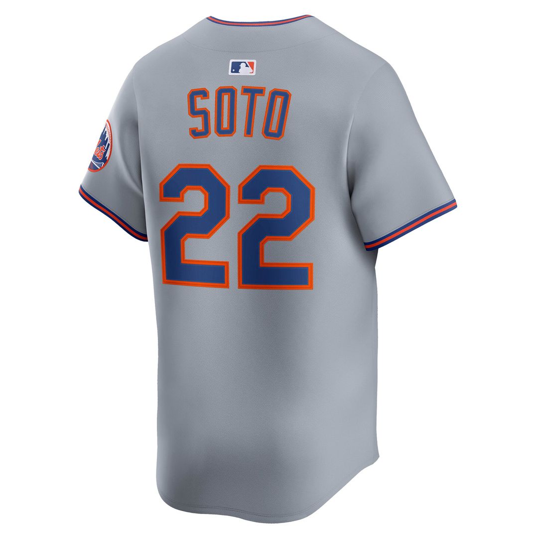 New York Mets Juan Soto Gray Road Limited Player Jersey