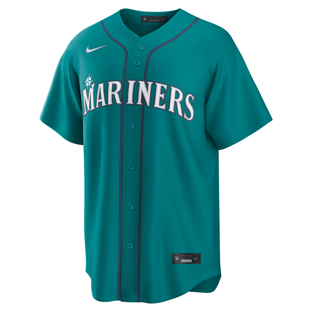 Seattle Mariners Cal Raleigh Navy Road Replica Jersey