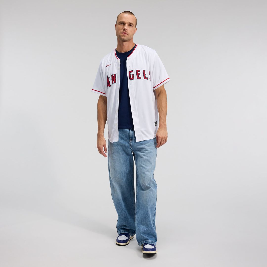 Los Angeles Angels White Home Replica Team Jersey