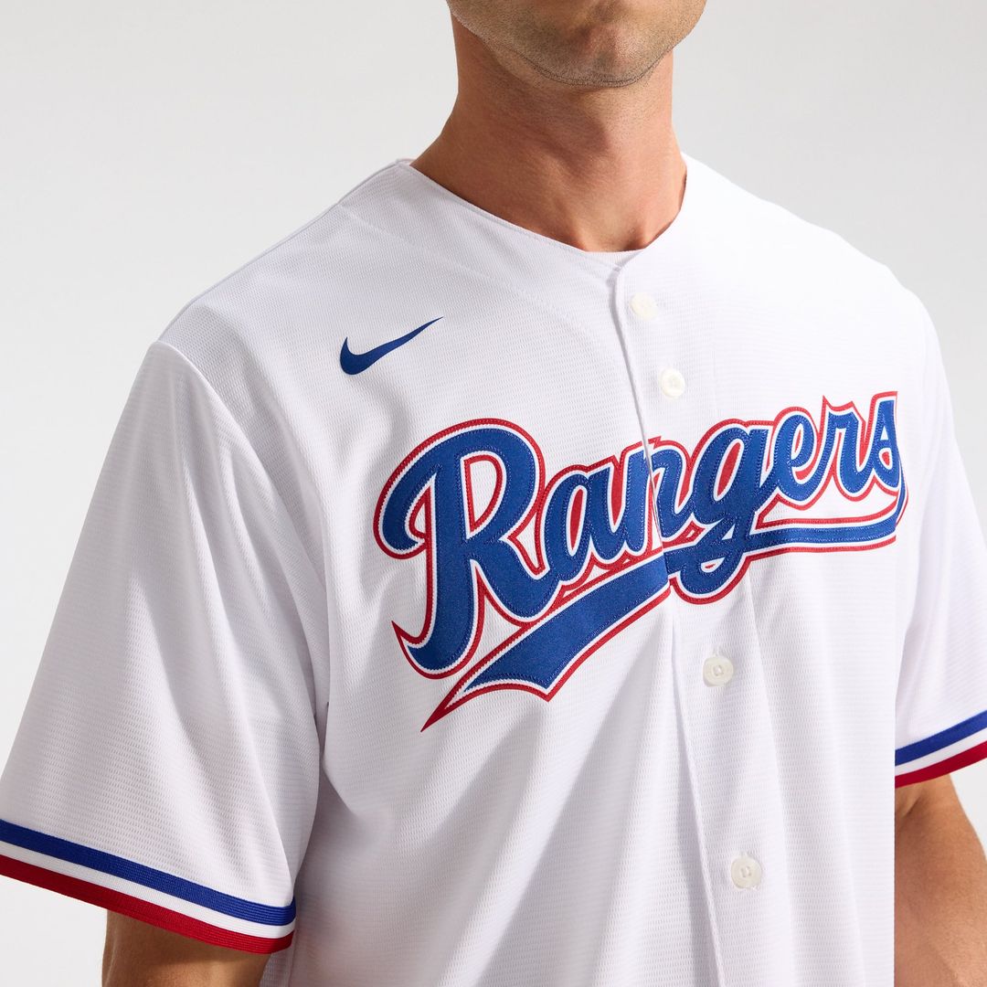 Texas Rangers White Home Replica Team Jersey