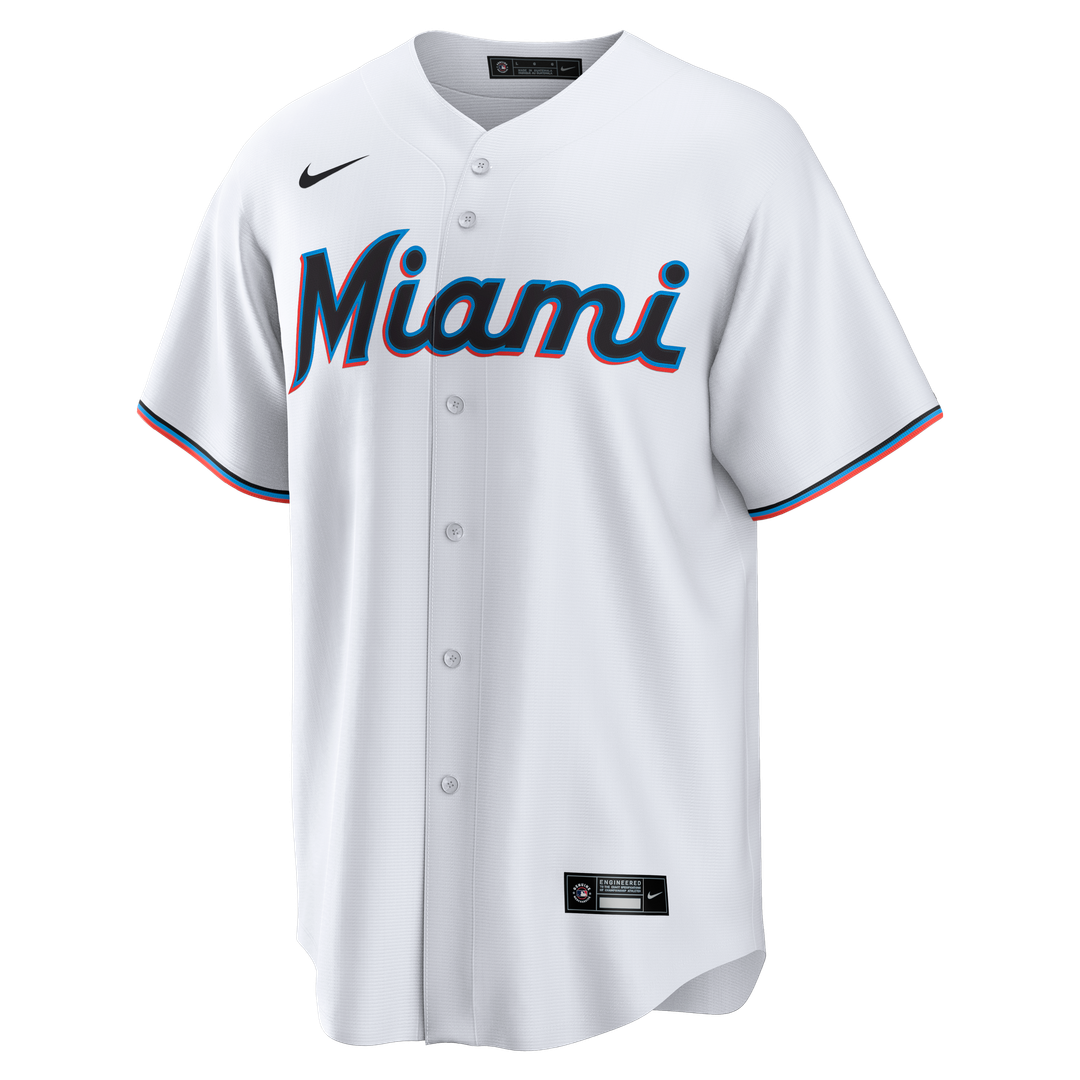 Miami Marlins Griffin Conine White Home Replica Jersey