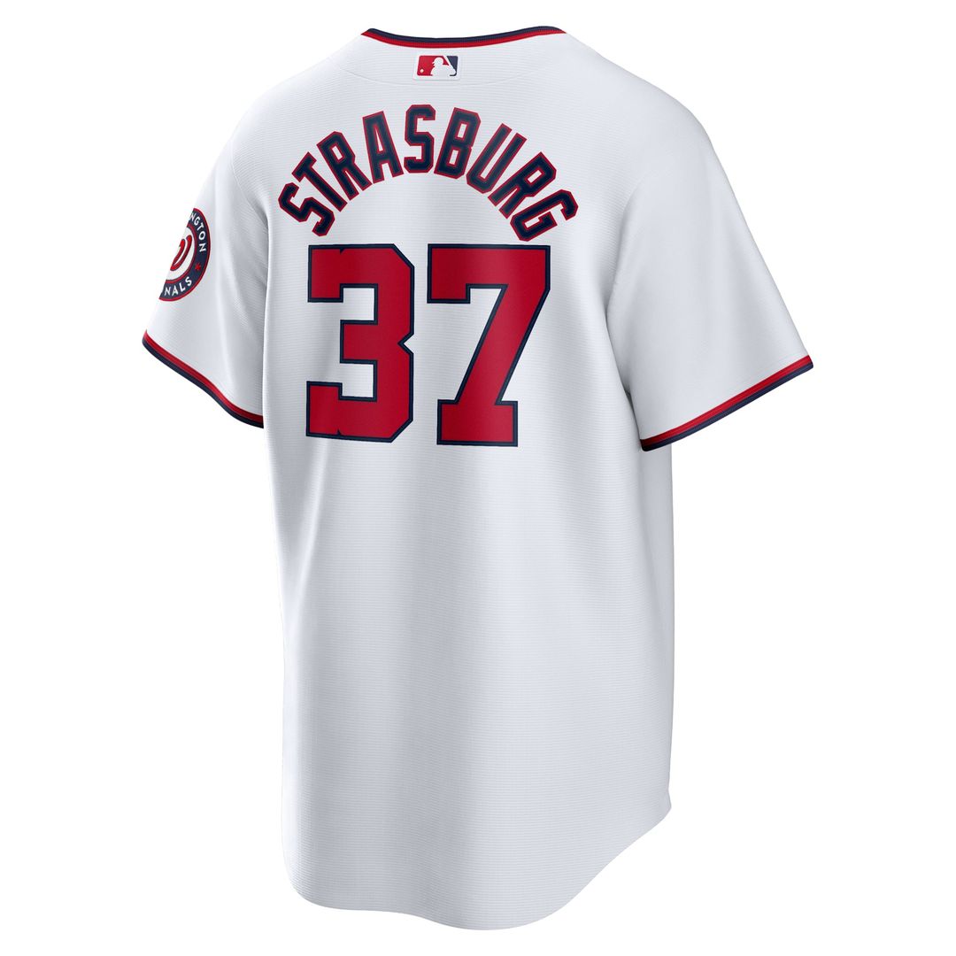 Washington Nationals Stephen Strasburg White Home Replica Jersey