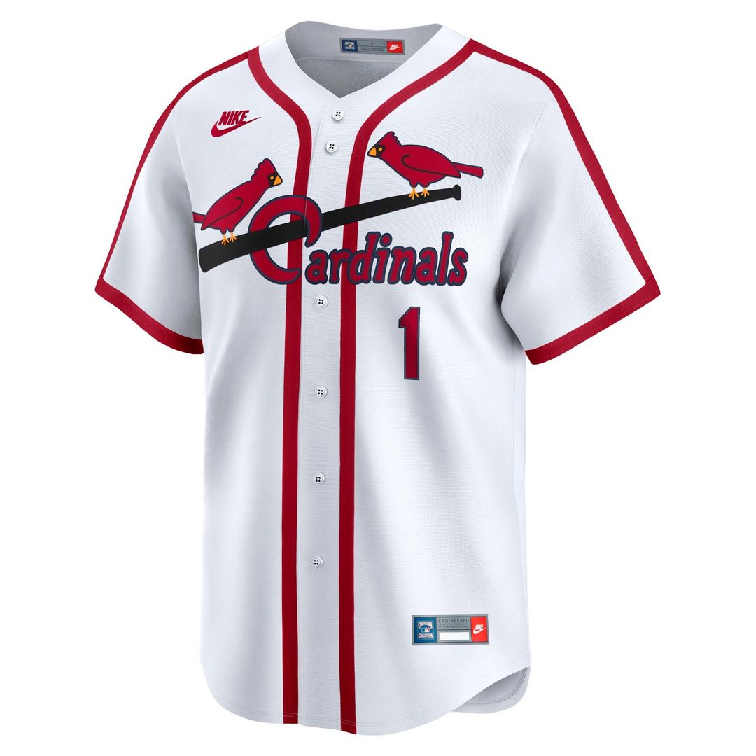 St. Louis Cardinals Ozzie Smith White Throwback Cooperstown Collection Limited Jersey