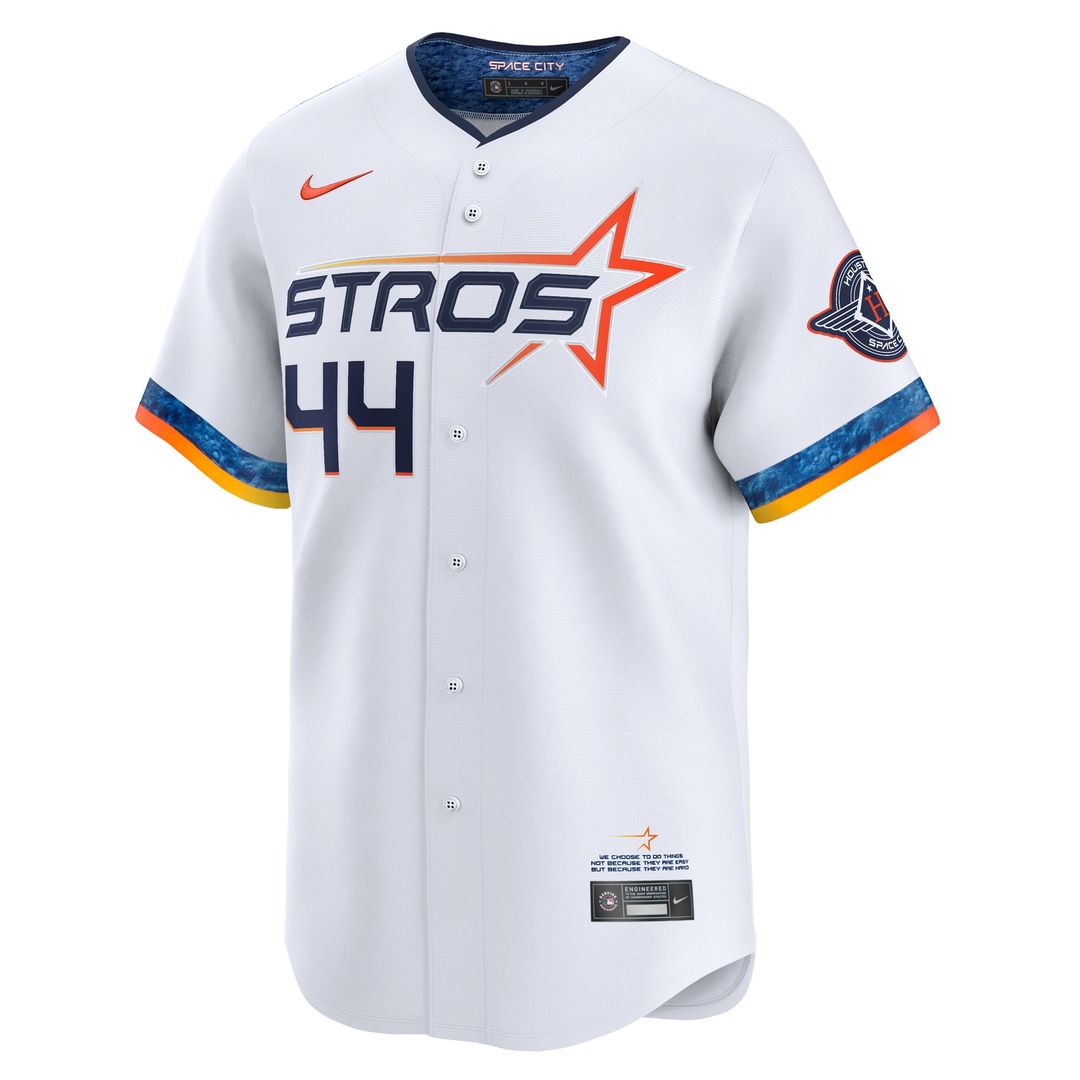 Houston Astros Yordan Alvarez White 2025 City Connect Limited Player Jersey